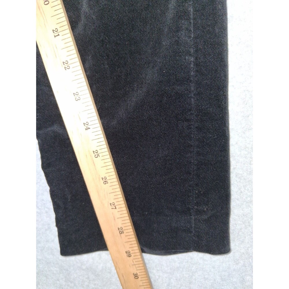 Talbots Flawless Five Pocket Straight Corduroy Pants Size 2 Black Quiet Luxury - Picture 10 of 14